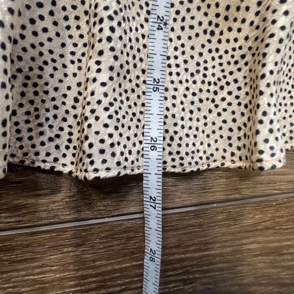 Sachin + Babi Short Sleeve Graham Women's Top, Cream Polka Dot Jacquard, Sz M - Picture 14 of 14